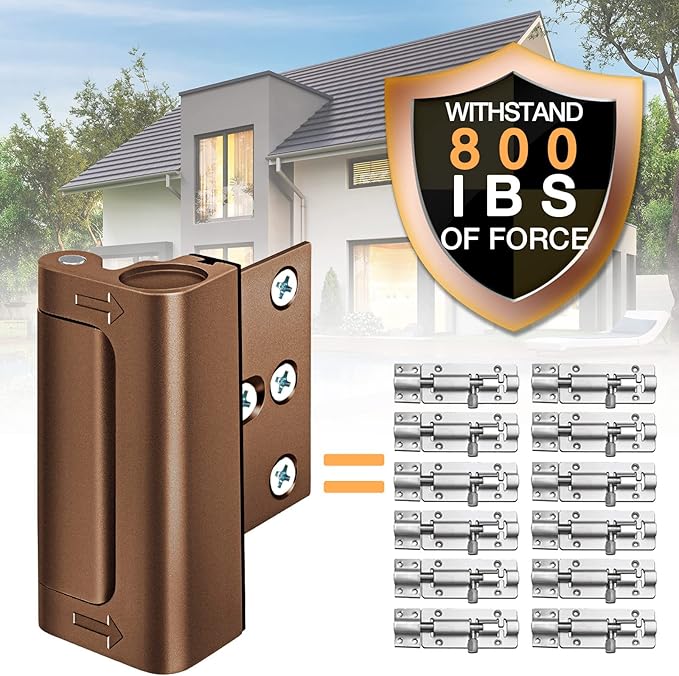 Door Locks for Kids Safety Front Door Home Security Door Reinforcement Lock | Upgraded Safety Door Locks Latch Night Bedroom Door Lock Withstand 800 lbs, Child Proof Deadbolt Lock Home Improvement Locks - Image 3