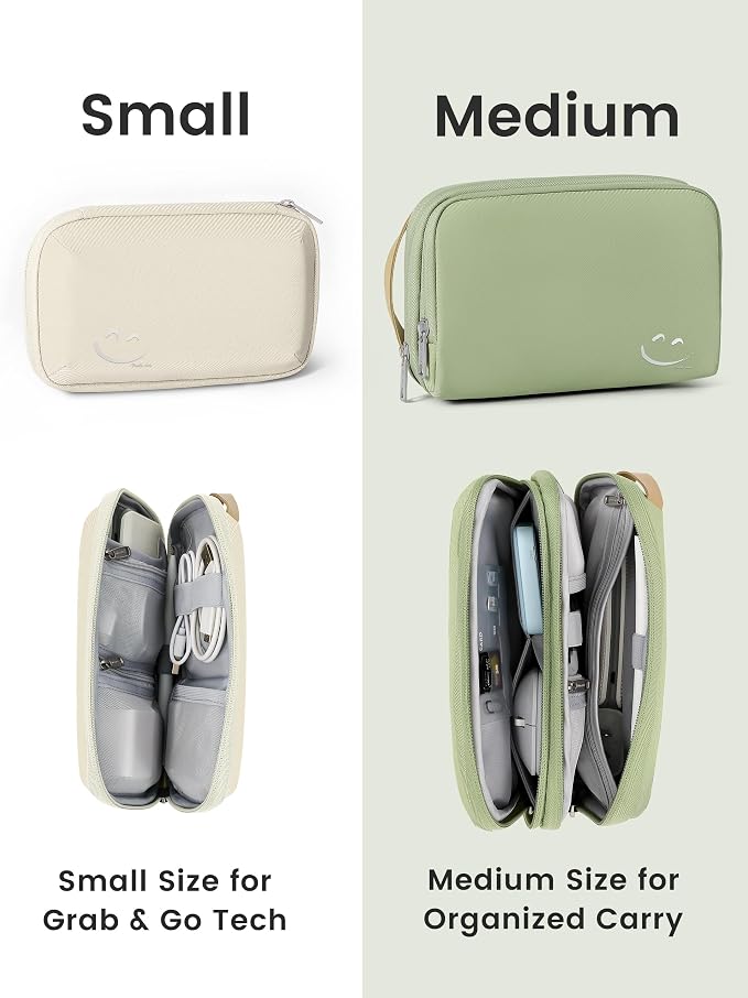 Travelkin Travel Tech Organizer Case Electronics Organizer For Cord Small | Portable Cable Organizer Travel Case, Charger Organizer Bag, Lightweight Tech Pouch For Card,Usbs, Travel Essentials - Image 9