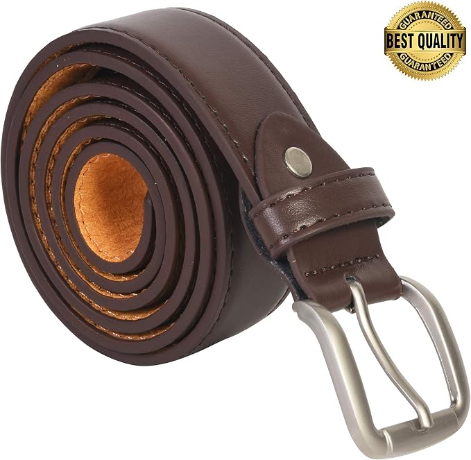 Men's Brown Leather Money Belt Sizes 32 Through 56 - Image 3