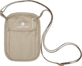 eagle creek RFID Blocker Neck Wallet - Durable and Lightweight Travel Passport and Valuables Organizer with Hook and Loop Closure and Adjustable Neck Strap, Tan by EagleCreek