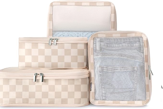 Vandel TSA-Friendly Packing Cubes for Carry On, Mesh Suitcase Organizer Bag | Professional Travel Organizer Bags for Women with Mesh Panel, Small Packing Cubes with Durable Zippers, Luggage Cube Set of 4 - Image 9