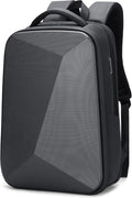FENRUIEN Anti Theft Laptop Backpack for Men, Expandable Water Resistant Hardshell Backpack with USB Port, Black Business Travel Computer Bag 15.6 Inch by FENRUIEN