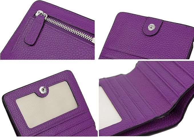 Small Leather Wallet for Women, Ladies Credit Card Holder RFID Blocking Women's Mini Bifold Pocket Purse - Image 7