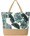 Trifabricy Beach Bags for Women,Waterproof Straw Beach Tote Bag With Zipper | Spacious Storage Capacity, Secure Zipper Closure, Reinforced Carry Handles, Stylish Printed Design For Outdoor Activities by Trifabricy