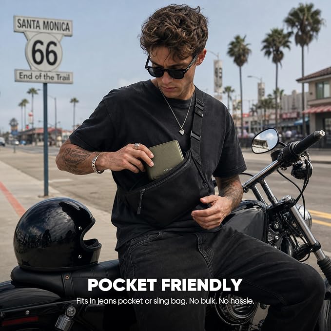 VULKIT Lite Wallet, RFID Blocking Bifold Wallets, Minimalist, Water-repellent & Wear-resistant - Image 7