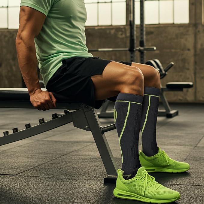 hello momoya Compression Socks for Women Men Circulation Knee High 8 Pairs for Nurses, Running, Travel, Athletic - Image 3