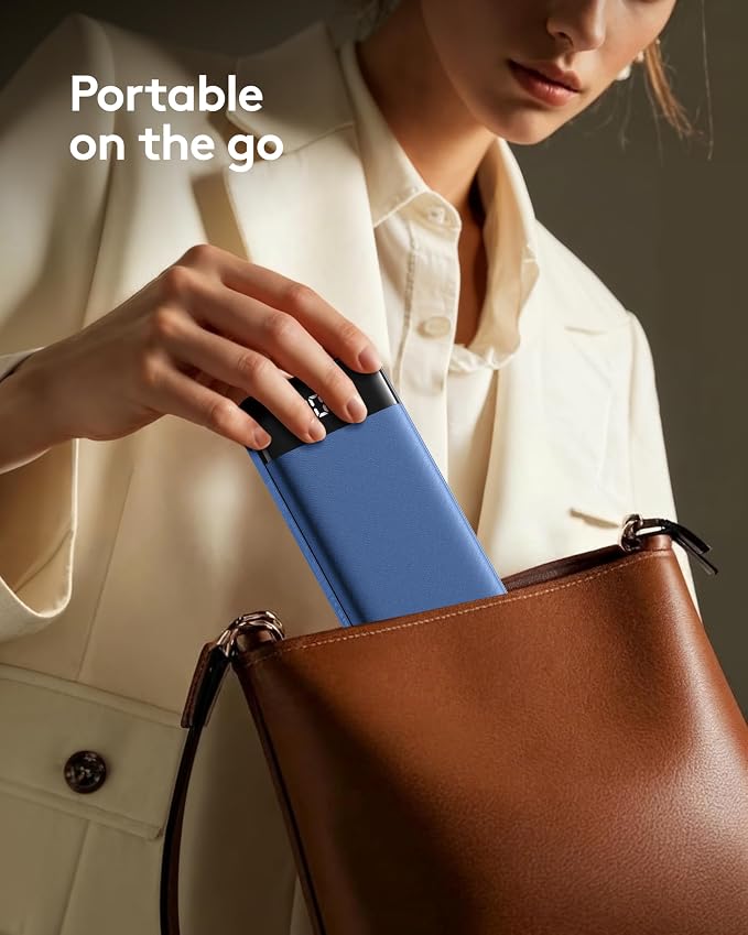 Orfeika Fast Charging Portable Charger Power Bank with Built-in 4 Cables | 10000mAh|Ultra-Slim&Light|Flight-Safe|Power 6 Devices at Once|22.5W|Battery Pack For iPhone,Samsung,Google|Travel Essentials - Image 8