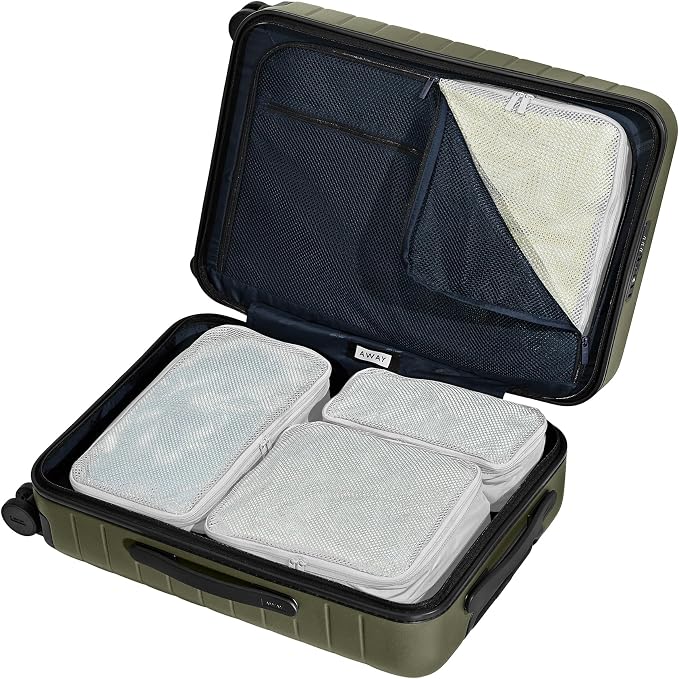 Away Insider Packing Cubes Set of 4, Lightweight Travel Luggage Organizers | 4-Piece Packing Cube Set for Suitcases, Carry-On Bags & Luggage, Lightweight Travel Organizers for Packing, Cloud Gray - Image 3