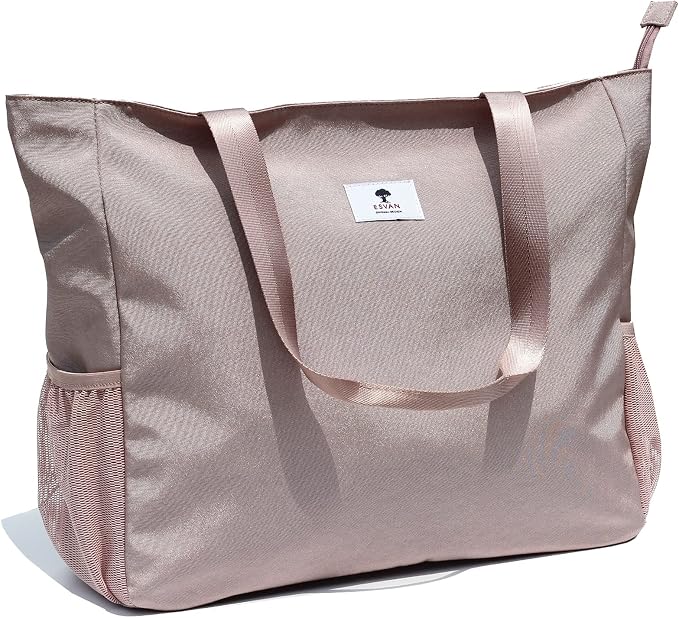 ESVAN LARGE BEACH BAG Water Resistant Lightweight 20 inch Women Oversize Tote Bag for Gym Beach Travel Pool Yoga Nurse by ESVAN