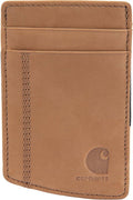 Carhartt Men’s Full Grain Saddle Leather Wallets, RFID Blocking Bifold, Trifold, and Front Pocket Options, Gifts for Men by Carhartt
