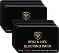 SaiTech IT 10 Pack RFID Blocking Card for Credit Debit ID Card, Black | Slim Anti-Theft Contactless NFC RFID Blocker Protector, Easily Fit into Wallet and Purse, for Men & Women by SaiTechIT