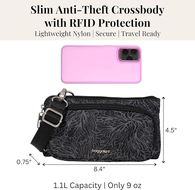 Baggallini Classic Anti-Theft Mini Wallet Crossbody - Image 5