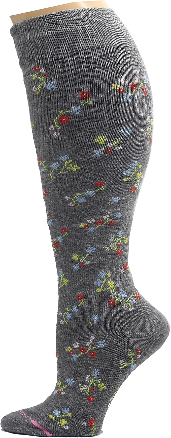 Dr. Motion 4 Pairs Women's Plus Size Wide Calf Compression Knee High Socks Graduated Support - Image 2