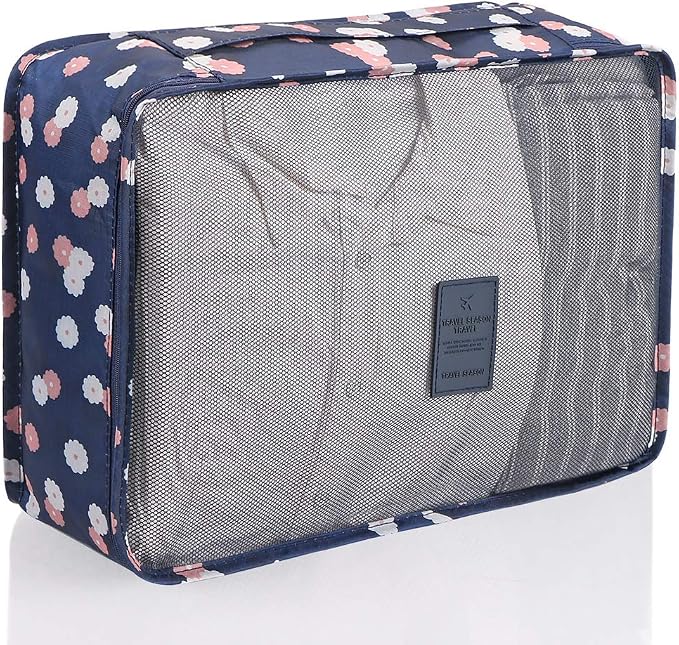 Mossio 7 Set Packing Cubes with Shoe Bag - Travel Carry On Luggage Organizer - Image 5