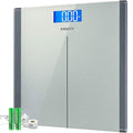 Etekcity Digital Electric Bathroom Scale for Body Weight, 400 lbs, Sliver | Large 6mm Tempered Glass Platform, Clear LCD Display, Batteries Included, Safe Electronic Weighing for Daily Home Use by Etekcity