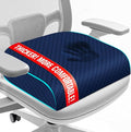 Seat Cushion, Office Chair Cushion, Chair Pad, Large, Blue, Large | Memory Foam, Washable Cover, Non-slip Bottom, Portable Handle, for Office, Home and Car by Unknown