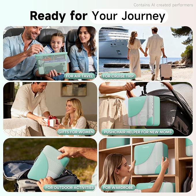 9 Set Packing Cubes for Travel, Gifts for Women Mom,Anti-Tearing Suitcase Organizer,OlarHike Vacation Essentials & Accessories for Cruise Ship - Image 10
