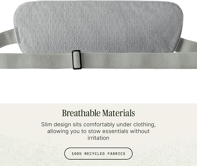 Eagle Creek Undercover RFID Money Belt, Storm Grey | Slim Travel Waist Pouch with RFID Blocking, Secure Passport, Cards, and Cash, Adjustable Strap, Lightweight and Discreet - Image 3