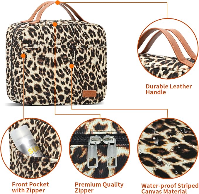 Hanging Travel Toiletry Bag,Large Capacity Cosmetic Travel Toiletry Organizer for Women with 4 Compartments & 1 Sturdy Hook,Perfect for Travel/Daily Use/Christmas - Image 5