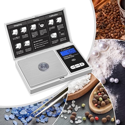 Fuzion Digital Pocket Gram Scale 0.01g x 200g - Jewelry Scale Portable | Easy of Use, Tare Function, 6 Modes Ounces Grains, Batteries Included, Mini Scale for Jewelry, Coins, Herb, Small Food - Image 6
