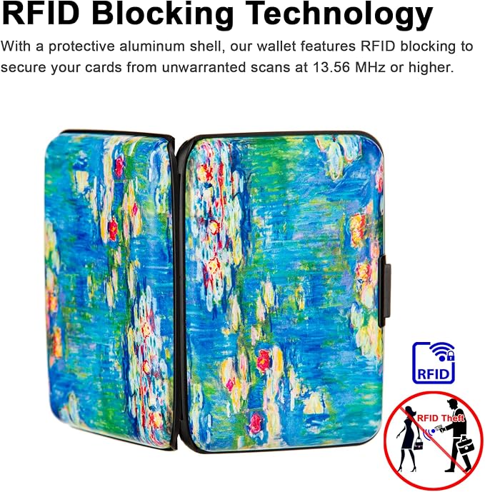 Credit Card Holder Small RFID Blocking Wallet Business Metal Slim Mini Aluminum Hard Case for Women Men - Image 3