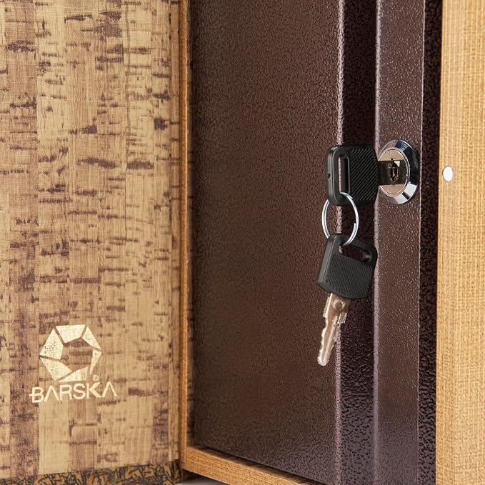 Barska Antique Map Book Safe with Key Lock – Hidden Diversion Lock Box with Magnetic Closure – Concealed Steel Compartment for Cash, Jewelry, Valuables – Home or Office Security Hidden Book Safe - Image 6