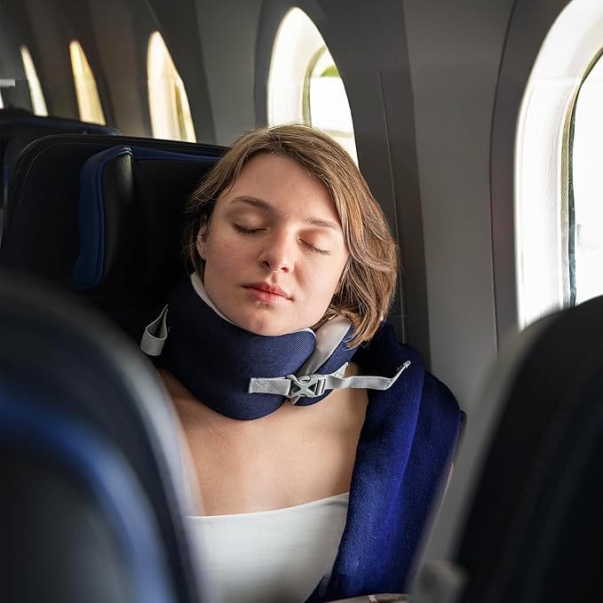 Travelon Slim Travel Pillow, Navy - Image 2