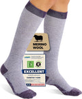 Merino Wool Compression Socks for Women Men 15-20 mmHg for flying | Soft & Breathable for Travel, Running by Unknown