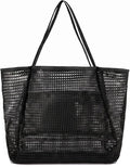 Beach Bag with Mini Pocket, Large Foldable Mesh Tote for Women, Lightweight & Travel Bag for Vacation & Outdoor by Unknown