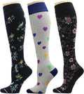 Dr. Motion 3 Pairs Therapeutic Graduated Compression Women's Knee-hi Socks by Dr.+Motion