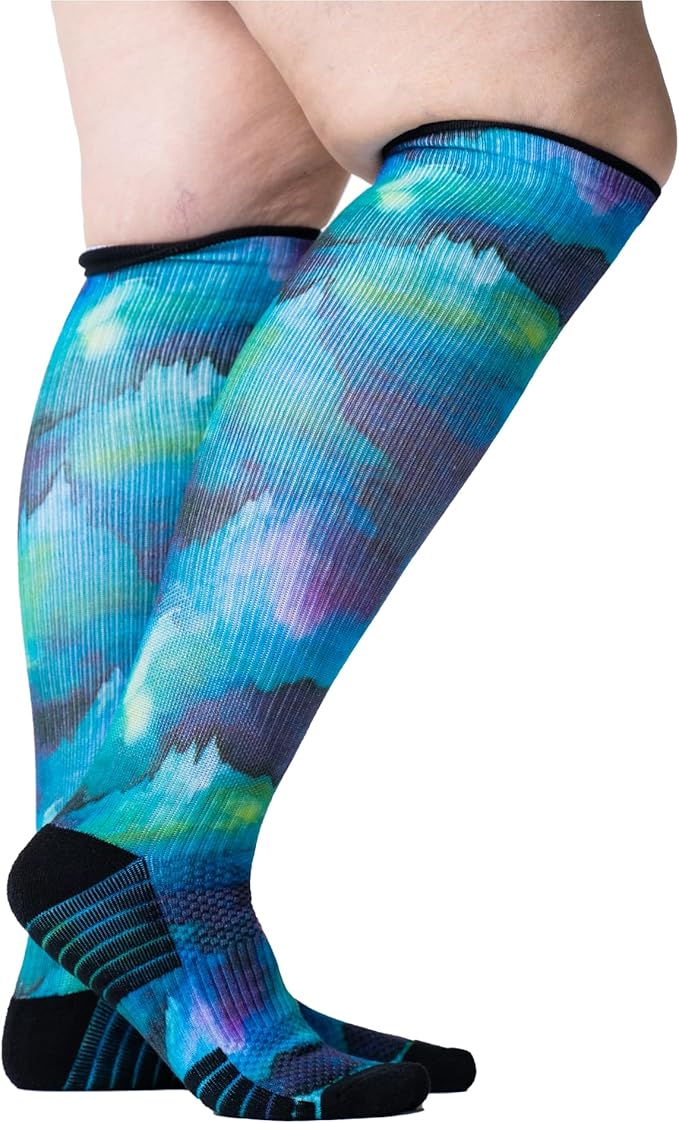 Viasox Compression Socks for Women and Men, Knee High Socks 12-15 mmhg Circulation Support for Flight, Travel, Daily by Viasox