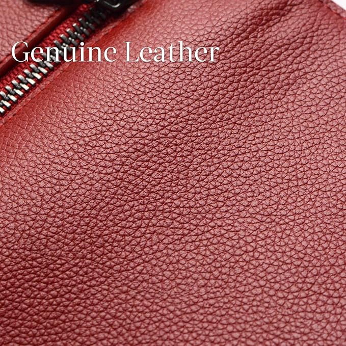 Bveyzi Ultra Slim Thin Leather RFID Blocking Credit Card Holder Bifold Clutch Wallets for Women - Image 5