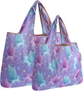 allydrew Large Foldable Tote Nylon Reusable Grocery Bags by allydrew