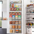 ElegantArray 8-Tier Pantry Door Organizer, Light Gray | Over The Door, Hanging Spice Rack Shelves, Home Office Laundry Room Bathroom & Kitchen, Storage Rack by Unknown