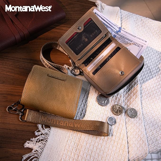 Montana West Small Wallet for Women Female Ladies with a Detachable Wristlet Women's Wallet with Rfid Blocking Lining Minimalist Lightweight & Easy to Carry - Image 2