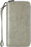 Small Compact Women Wallet RFID Blocking Genuine Leather Bifold Purse with ID Windows by Lavemi