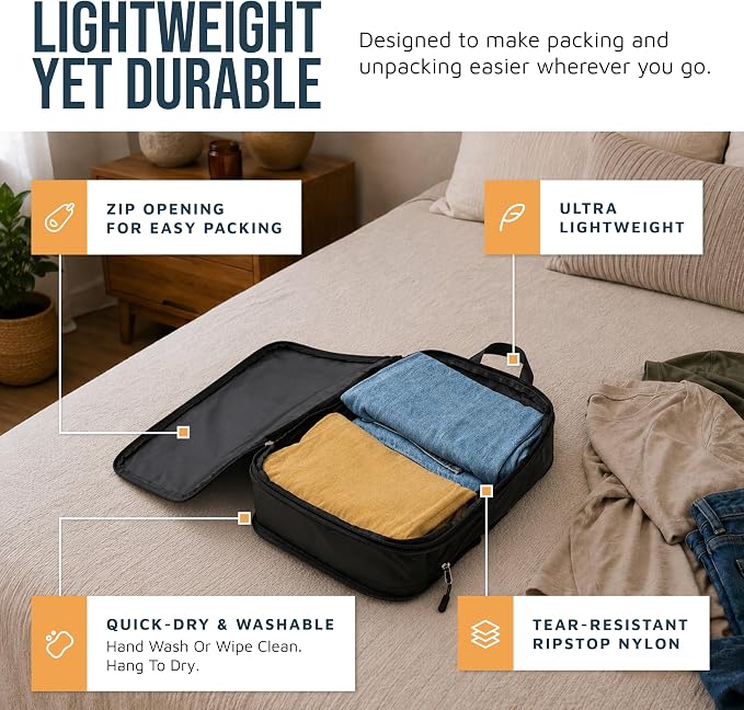 TRIPPED Travel Gear Large Compression Packing Cubes 7-Piece Set for Travel - Image 3