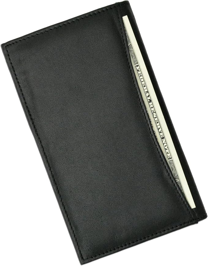 Marshal Bifold Leather RFID Blocking Wallet For Men & Women | Genuine Leather Holder With 19 Slots, 2 Bill Compartments & ID Window For Credit/Debit Cards, Money & More (Black) - Image 4