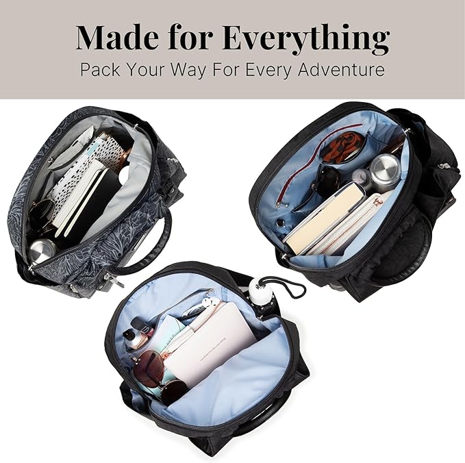 Baggallini All Day Backpack with RFID Phone Wristlet - Lightweight Travel Backpack for Women - Image 7