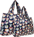 allydrew Large Foldable Tote Nylon Reusable Grocery Bags by allydrew