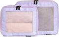 Compression Packing Cubes for Travel, 2-Pack, Purple | Solves overpacking, 2-Piece set fits most carry-ons, 50% Space savings, Compression luggage organizer bags by Aerotrunk