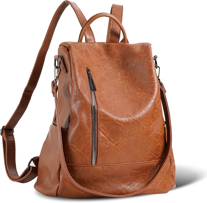 Women Backpack Purse PU Leather Anti-theft Casual Shoulder Bag Fashion Ladies Satchel Bags - Image 3