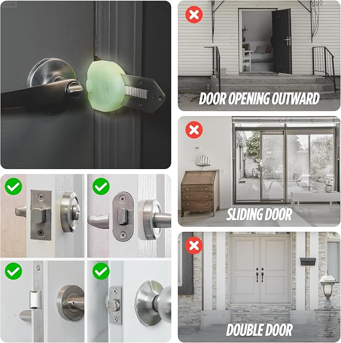 Guard Dog Security Blocklock Portable Door Lock, Hotel Door Locks for Travelers Security, Tough & Durable, Apartment Door Security, Home Security - Image 5