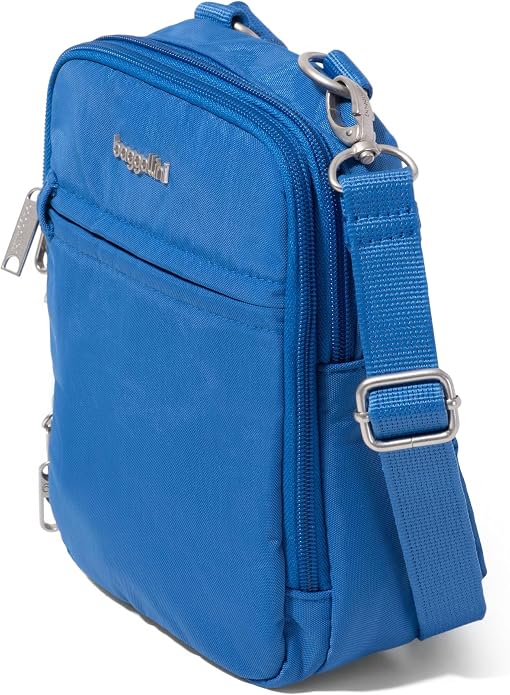 Baggallini Securtex® Anti-theft Mini Everything Crossbody Bag, 6.3"x8.25" Rfid, Locking Zippers & Cut-resistant Strap - Image 7