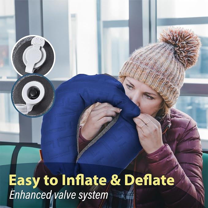 TREKOLOGY Travel Neck Pillow for Plane - Premium Airplane Neck Pillow for Sleeping - Ultimate Neck Support for Long Flights - Best Rated Travel Pillow, Comfortable Neck Rest for Airplane & Travel - Image 6