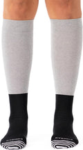 Premium Cotton Knee High Socks - 15-20mmHg Graduated Compression Socks - Soft & Breathable, Unisex by Comrad