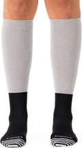 Premium Cotton Knee High Socks - 15-20mmHg Graduated Compression Socks - Soft & Breathable, Unisex by Comrad