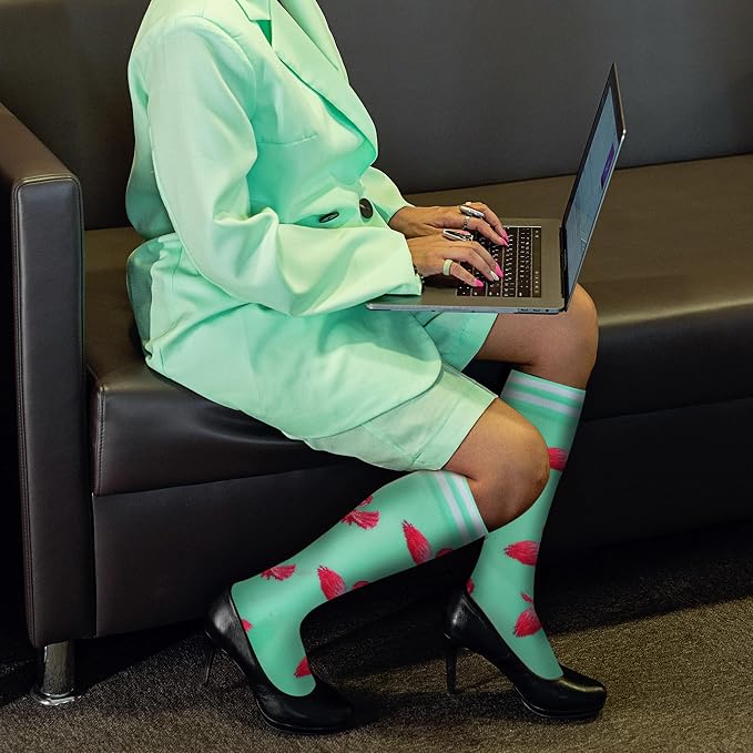 fenglaoda Compression Socks for Women Men Support Circulation 6 Pairs Socks For Nurse, Travel, Flight - Image 5