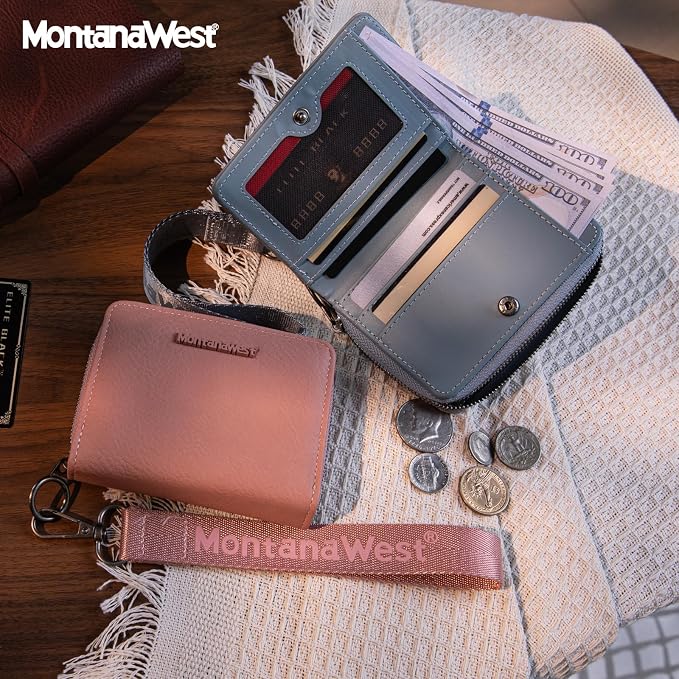 Montana West Small Wallet for Women Female Ladies with a Detachable Wristlet Women's Wallet with Rfid Blocking Lining Minimalist Lightweight & Easy to Carry - Image 2