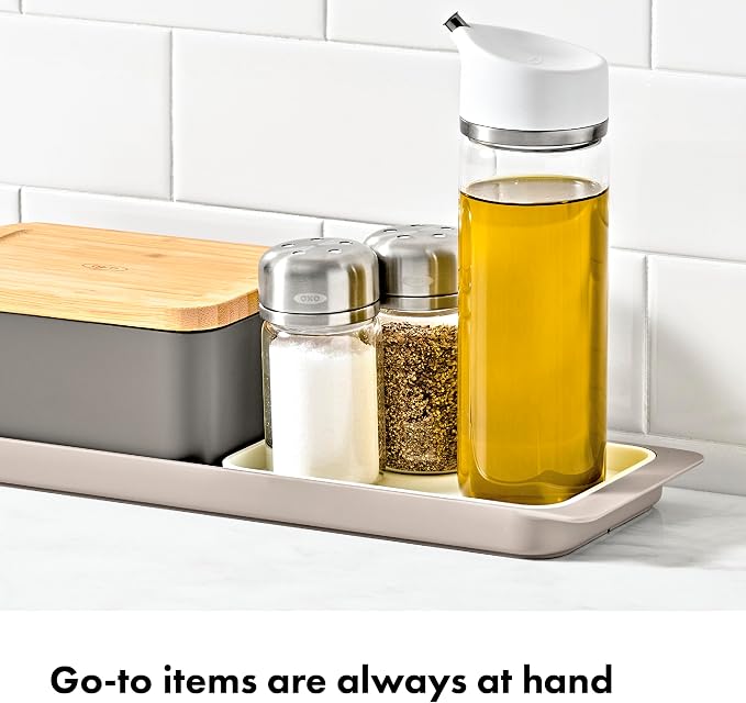 OXO 3-Piece Countertop Organizer Set, Kitchen Countertop Organizer - Image 3